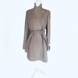 Babaton Atelier The Connor Coat Size Large Taupe